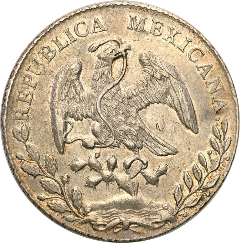 Meksyk. 8 reali 1890 GA, Guadalajara